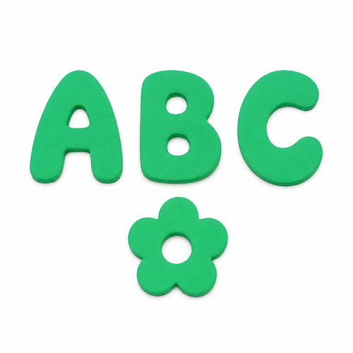 Custom Silicone Charms — Letters & Symbols