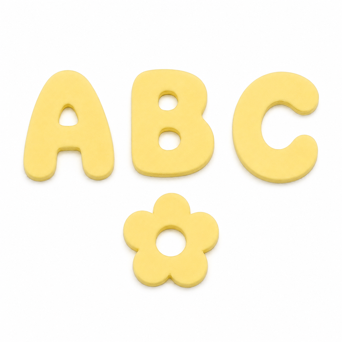 Custom Silicone Charms — Letters & Symbols