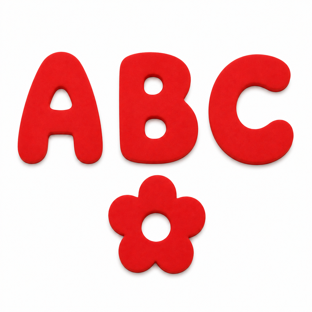 Custom Silicone Charms — Letters & Symbols